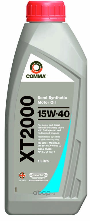 COMMA XT21L Масло моторное полусинтетика 15W-40 1 л.