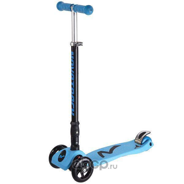 NOVATRACK 120FRAINBOWBL8 Самокат 3-х колесный Кикборд детский Novatrack RainBow складной 60 кг голубой 120F.RAINBOW.BL8