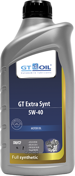 GT OIL 8809059407400 Масло моторное Синтетическое 5W-40 1 л.