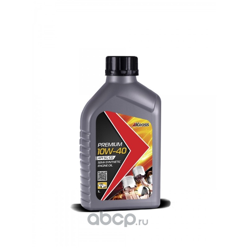 AKross AKS0006MOS Моторное масло AKross 10W-40 Premium SG/CD 1 л (бензин)