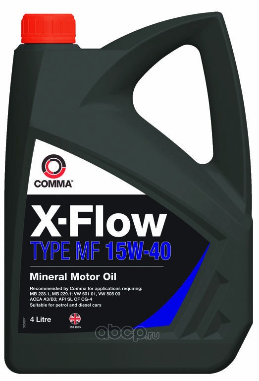 COMMA XFMF4L Масло моторное минеральное 15W-40 4 л.
