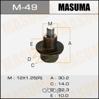 Masuma M49 Болт (пробка) маслосливной