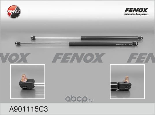 FENOX A901115C3 Упор газовый усиленный амортизатор задней двери ГАЗ 2217 Баргузин