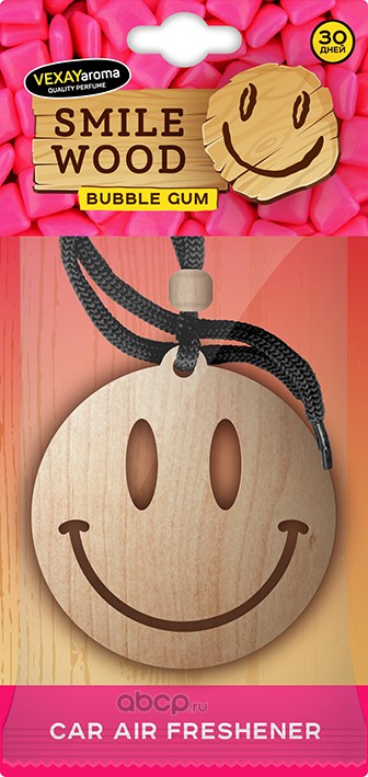 VEXAY aroma VXSW2 Ароматизатор Smile Wood Bable Gum