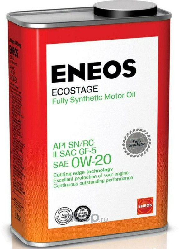 ENEOS 8801252022015 Масло моторное ENEOS Ecostage 0W-20 синтетика 1 л.