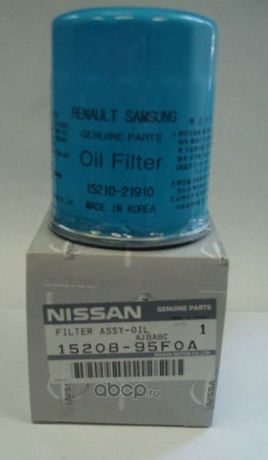 NISSAN 1520895F0A Масляный фильтр