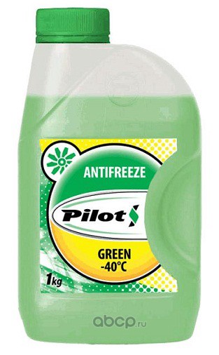 PILOTS 3205 Антифриз Green Line 40 G11 готовый -40C зеленый 1 кг