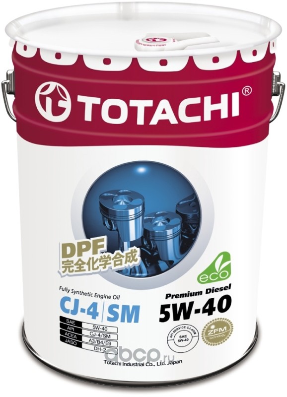 TOTACHI 4562374690769 Масло моторное TOTACHI Premium Diesel 5W-40 синтетика 20 л.