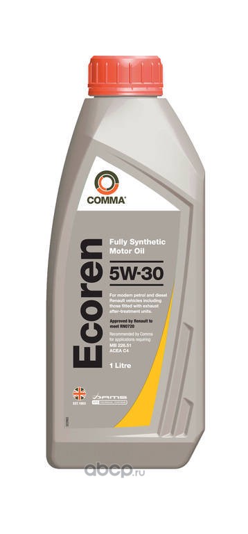 COMMA ECR1L Масло моторное синтетика 5W-30 1 л.