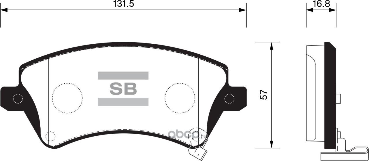 Sangsin brake SP1502 Колодки тормозные