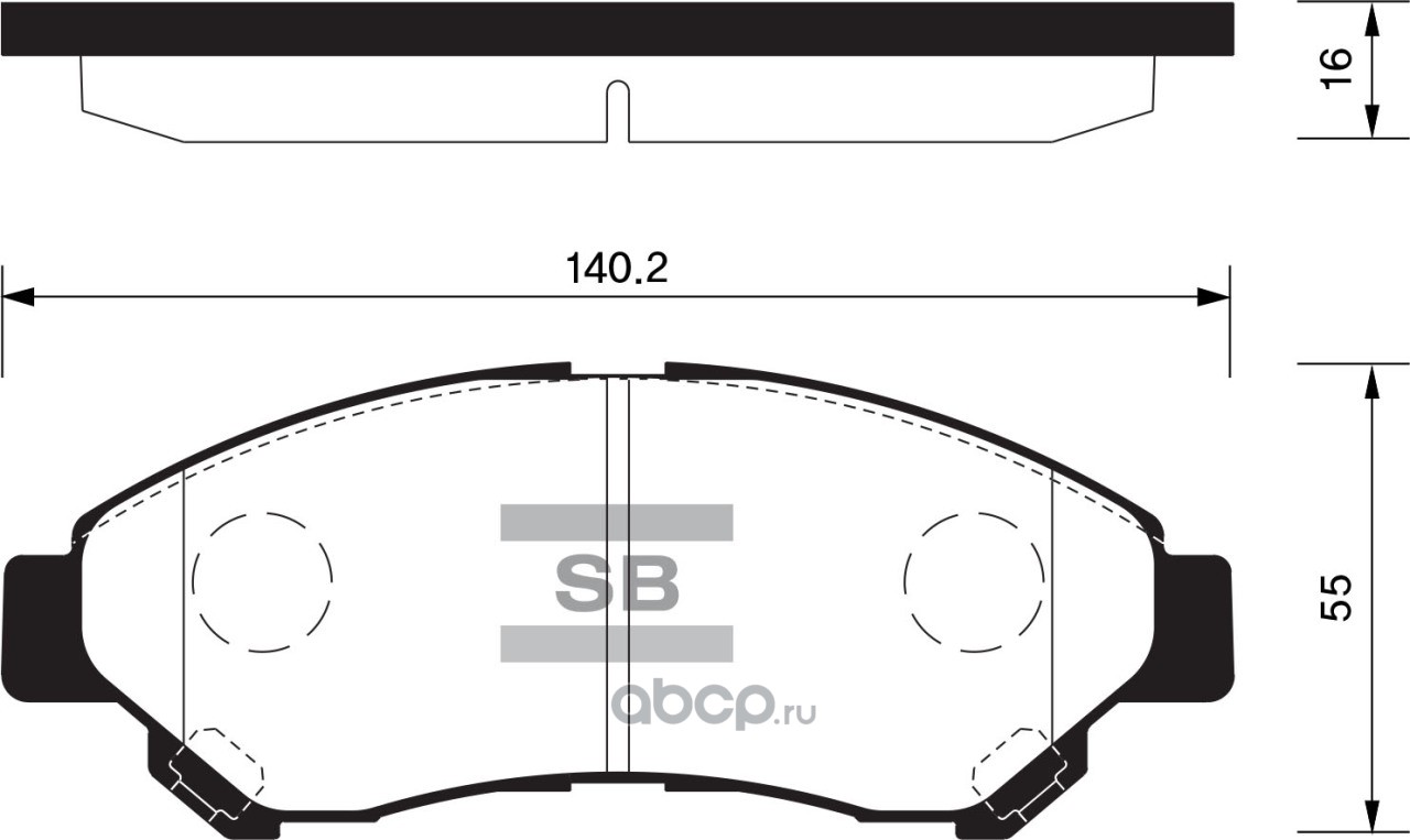 купить цена сколько стоит SP1627_колодки дисковые передние!Toyota LiteAce  1.5 08> Sangsin brake SP1627