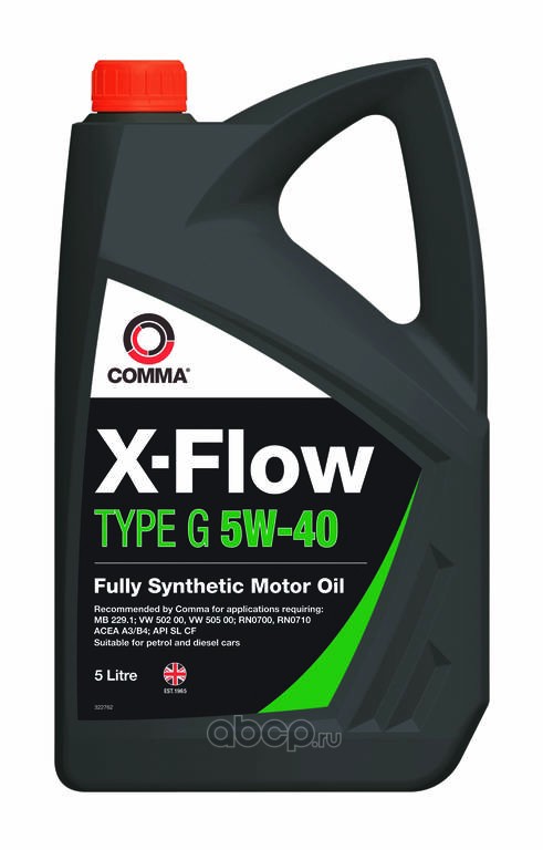 COMMA XFG5L Масло моторное синтетика 5W-40 5 л.
