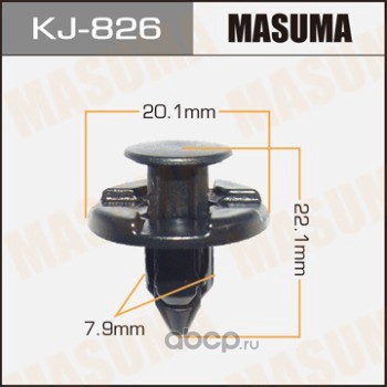 Masuma KJ826 Клипса (пластиковая крепежная деталь)