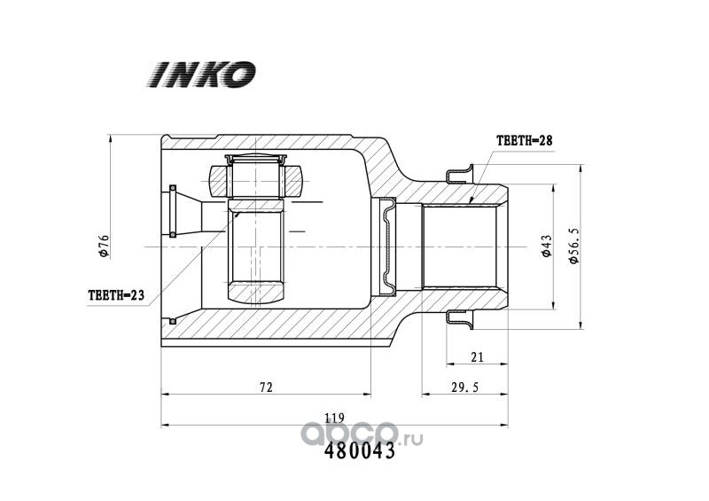 Inko шрус производитель