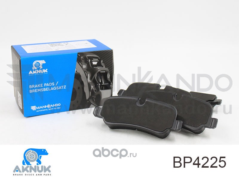 AKNUK BP4225 Колодки тормозные дисковые задние LAND ROVER DISCOVERY IV (L319) 3.0 AKNUK