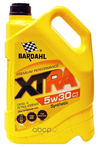 Bardahl 34103 Моторное масло синтетика 5W-30 5 л