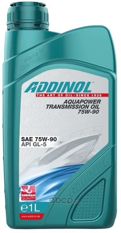ADDINOL 4014766075086 Масло трансм. Addinol Aquapower Transmission Oil 75W-90 1 л.