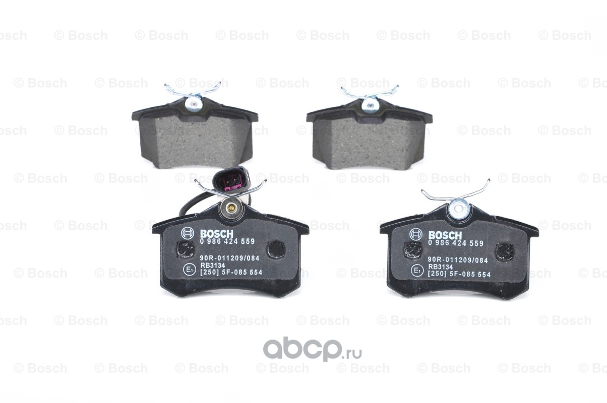 Bosch 0986424559 Колодки тормозные дисковые задние Bosch