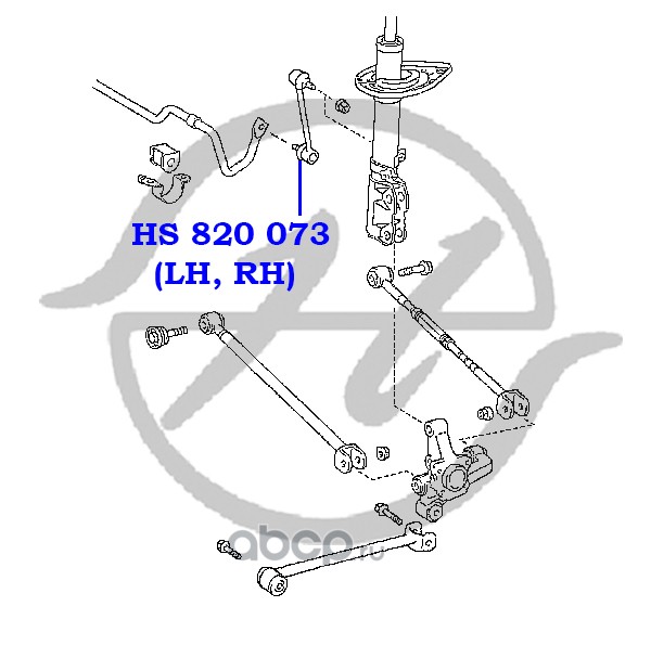 Hanse HS820073 Тяга стабилизатора задней подвески