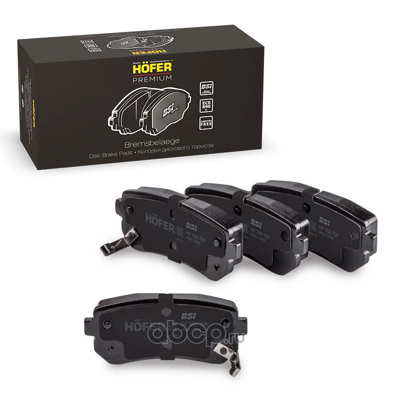 HOFER HF350709 Колодка торм. зад. диск. "Premium" Hyundai Accent, Creta, i20,i30,ix35, Kia Ceed, Rio II