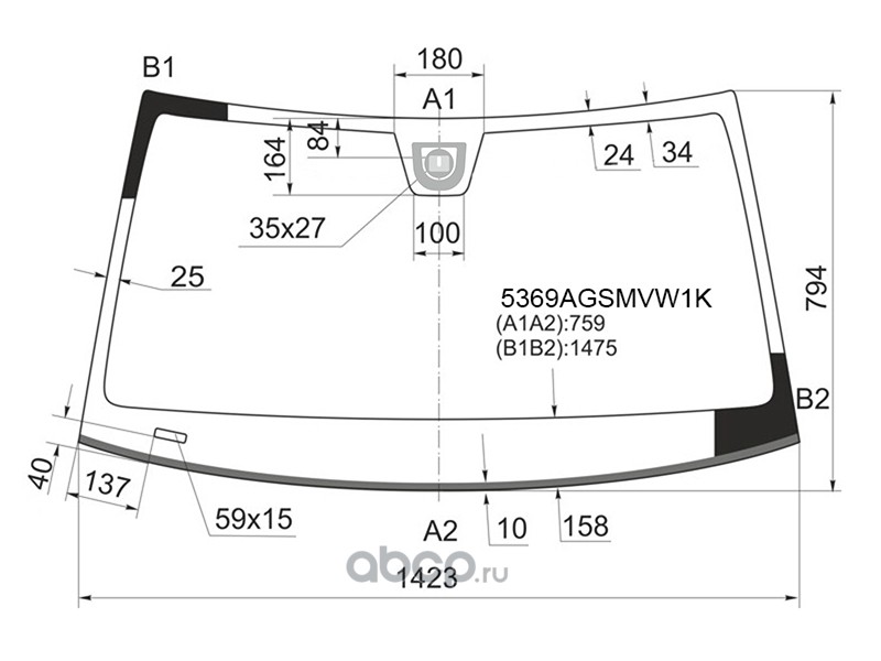 Размер лобового стекла ix35
