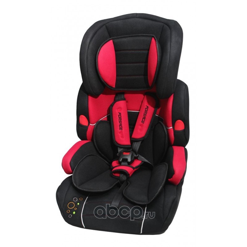 FORSAGE 36078 Детское автомобильное кресло FORSAGE красный, черный, 0-7 лет, 9-36 кг, группа 1/2/3