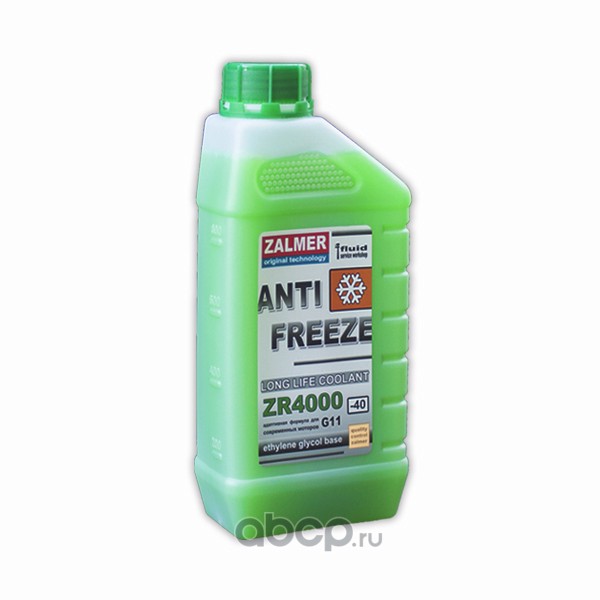 ZALMER ZR40G001 Antifreeze ZR4000  LLC G11 (зеленый)  1л