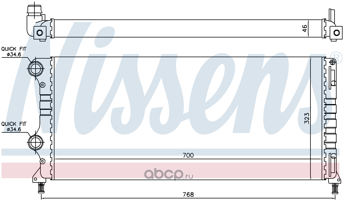 Nissens производитель. Радиатор Размеры Fiat Doblo. 70228 Nissens. Фиат Добло 1.9 система охлаждения. Nissens 71925.