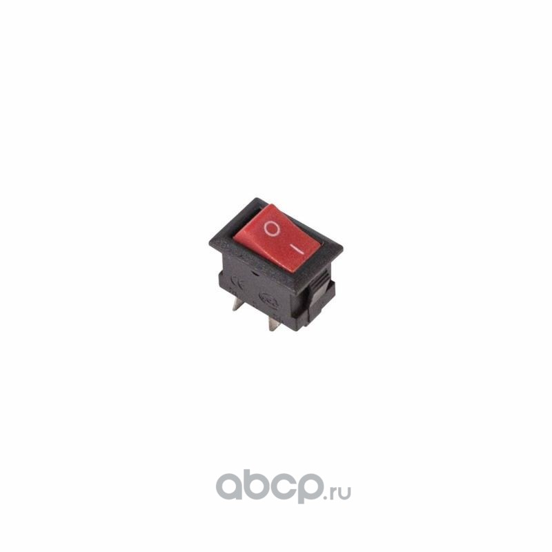REXANT 362011 Выключатель клавишный 250V 3А (2с) ON-OFF красный  Micro  REXANT