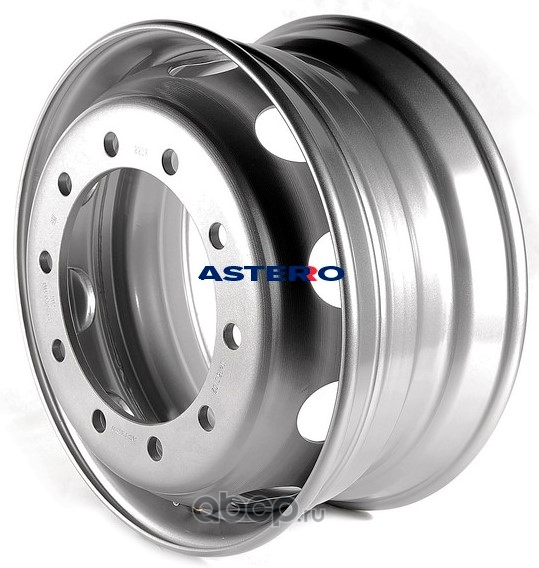ASTERRO 2237 Диск штампованный 9.00x22.5 10/335 ET161 D281 СЕРЕБРИСТЫЙ