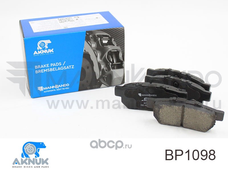 AKNUK BP1098 Колодки тормозные дисковые задние JAZZ II (GD_, GE3, GE2) 1.3 AKNUK