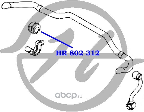 Hanse HR802312 Втулка стабилизатора задней подвески