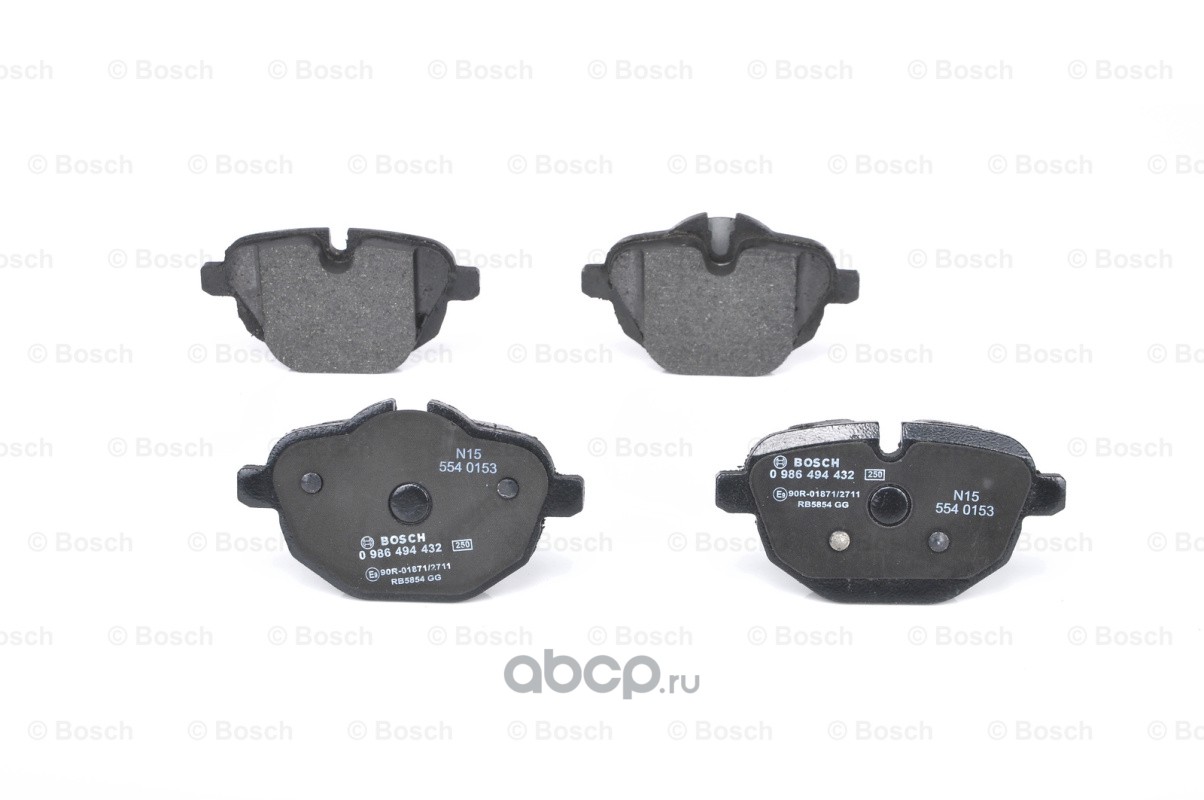 Bosch 0986494432 Комплект тормозных колодок, дисковый тормоз