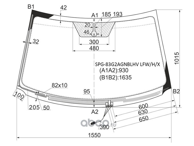Размер лобового стекла спортейдж