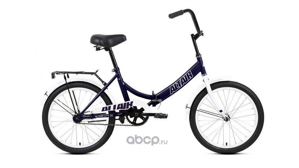 велосипед ALTAIR CITY 20 (20 1 ск. рост 14 скл.) 2020-2021, темно-синийбелый RBKT1YF01003