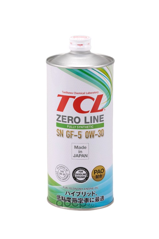 TCL Z0010030 Масло моторное TCL Zero Line Fully Synth, Fuel Economy, SN, GF-5, 0W30, 1л