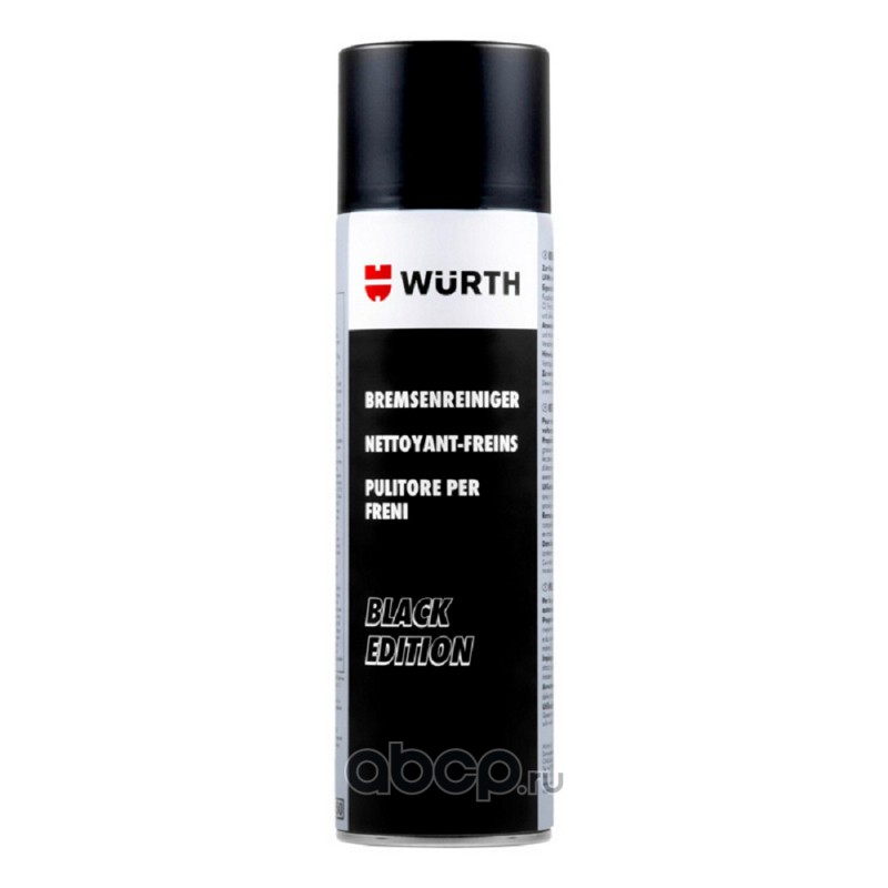 Очиститель агрегатов Premium, Black Edition, Wurth 500 мл. 5988000355