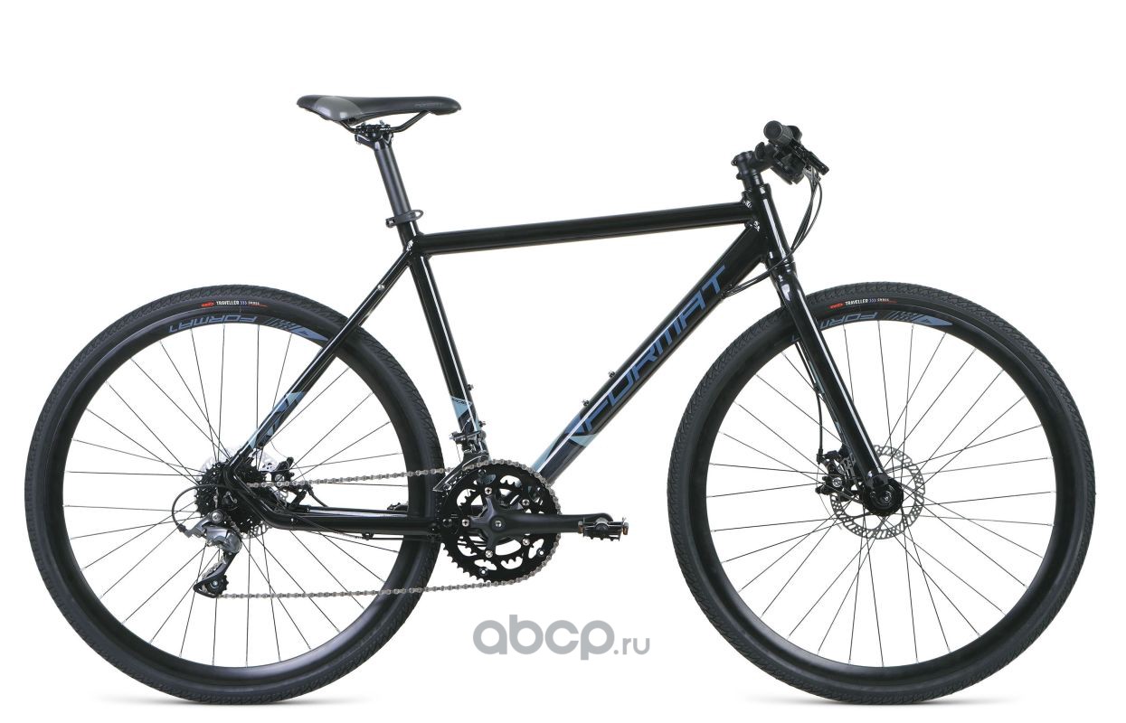 Велосипед 28 FORMAT 5342 (CITY, 16 скоростей, рама алюминий 700C, 540 мм) торм. диск. мех., черный RBKM0Y6SC001