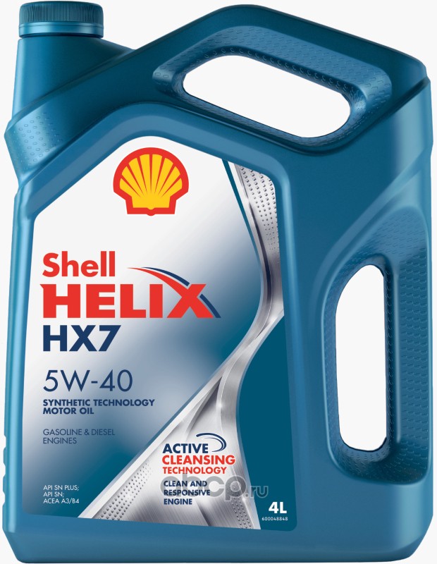 Shell 550051497 Масло моторное полусинтетика 5W-40 4 л.