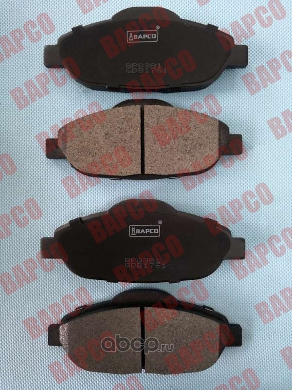 BAPCO BP0381 Колодки тормозные дисковые передние