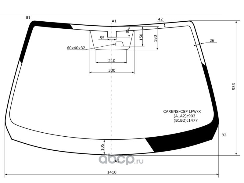 Размер лобового стекла спортейдж