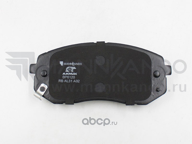 AKNUK BP6120 Колодки тормозные дисковые передние SPORTAGE (QL, QLE) 1.6 GDI AKNUK