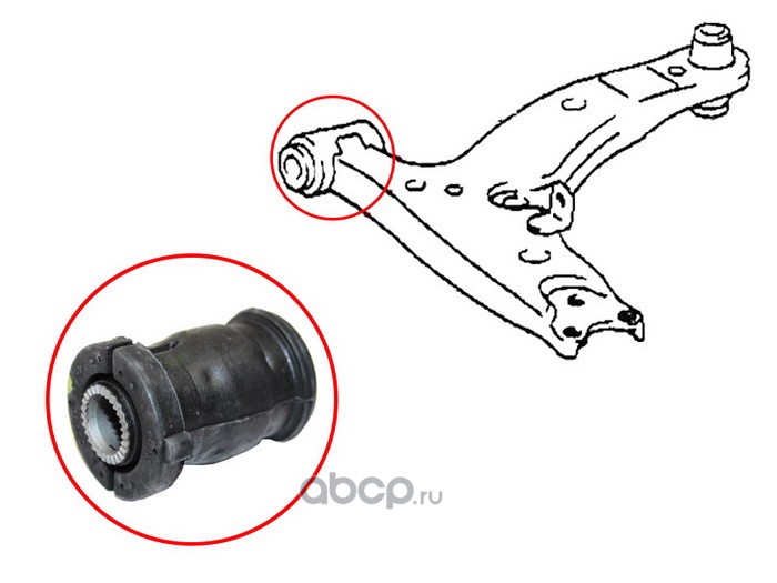 Сайлентблок переднего рычага в сборе
