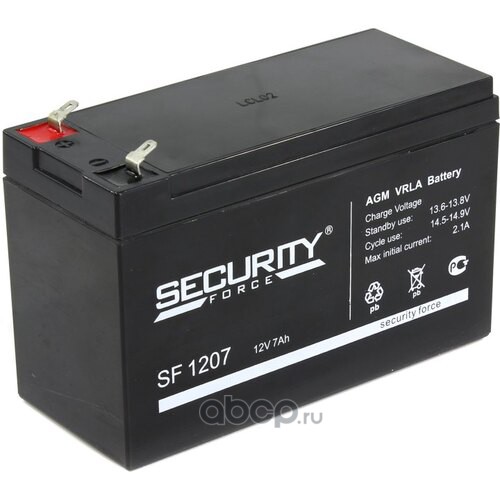 Security Force SF1207 Батарея аккумуляторная 7А/ч А 12В