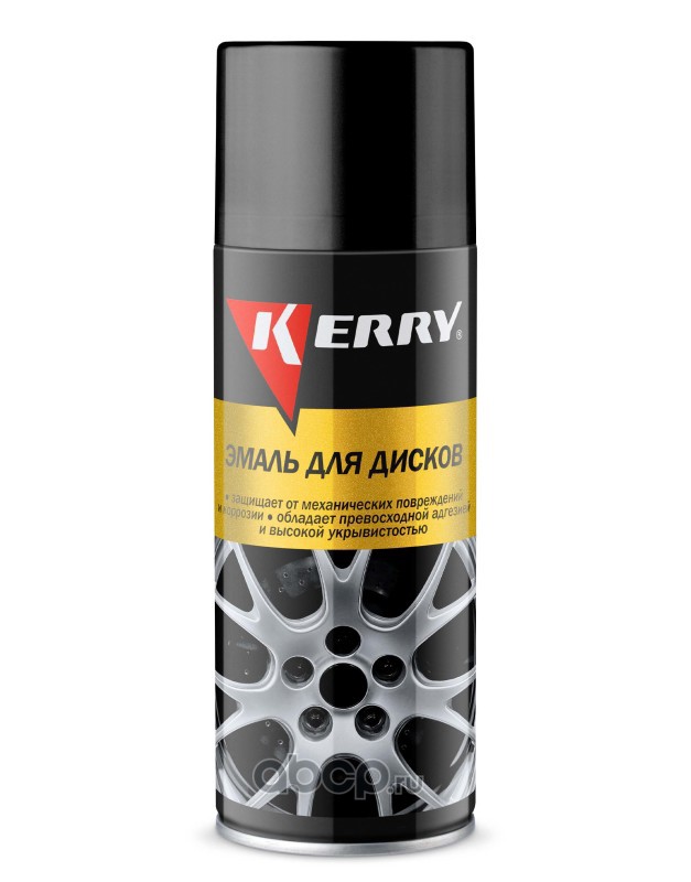 Kerry KR9603 Краска для дисков KERRY аэрозоль чёрная