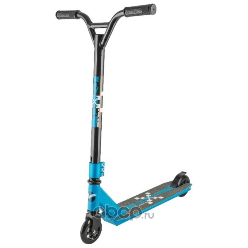 NOVATRACK 100APIXELBL7 Самокат 2-х колесный 100 мм Трюковый подростковый Novatrack Pixel не складной 100 кг синий 100A.PIXEL.BL7