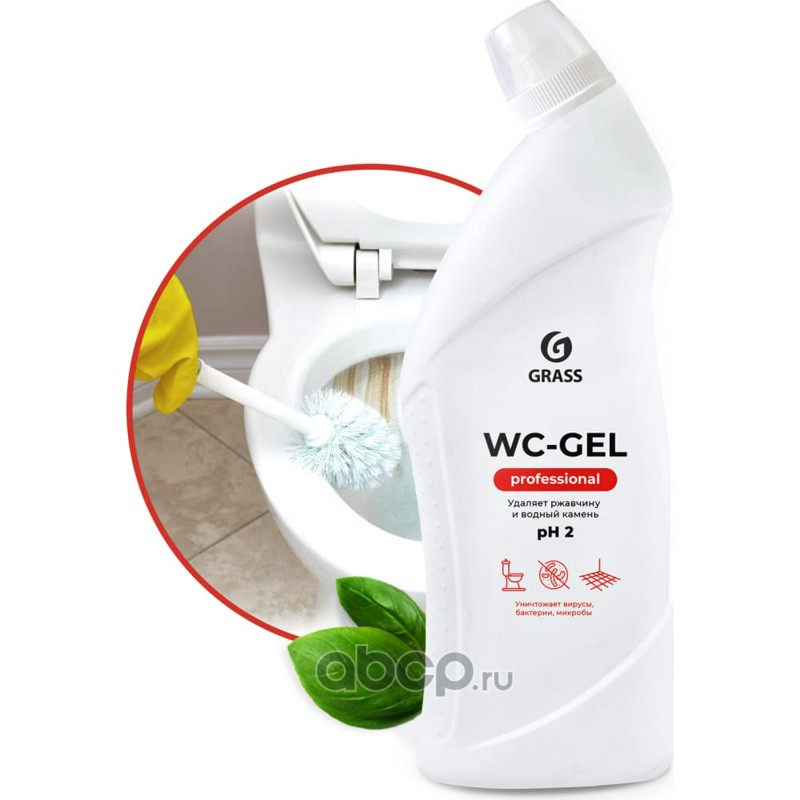 GraSS 125535 Средство моющее универс.кислотное WC- GEL professional  750мл, шт