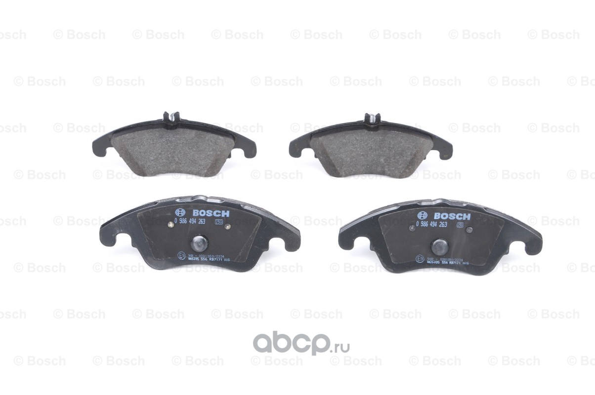 Bosch 0986494263 Колодки тормозные дисковые передние комплект