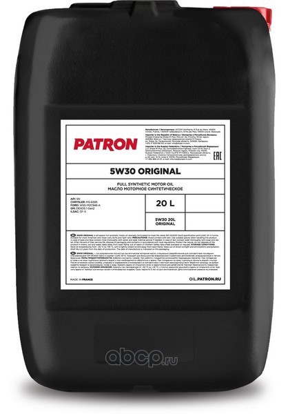 PATRON 5W3020LORIGINAL Масло моторное синтетическое