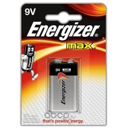Energizer E301531801 Батарейка алкалиновая MAX Крона 9 В упаковка 1 шт.